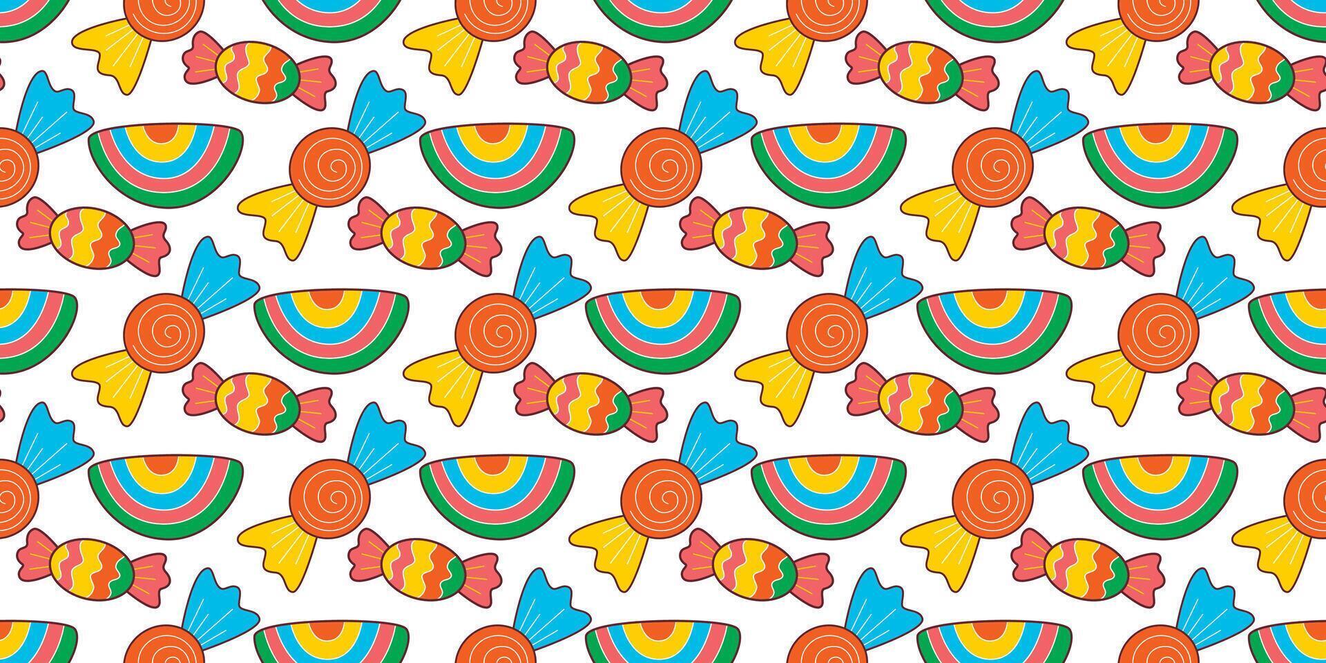 Candy mood colorful seamless pattern vector
