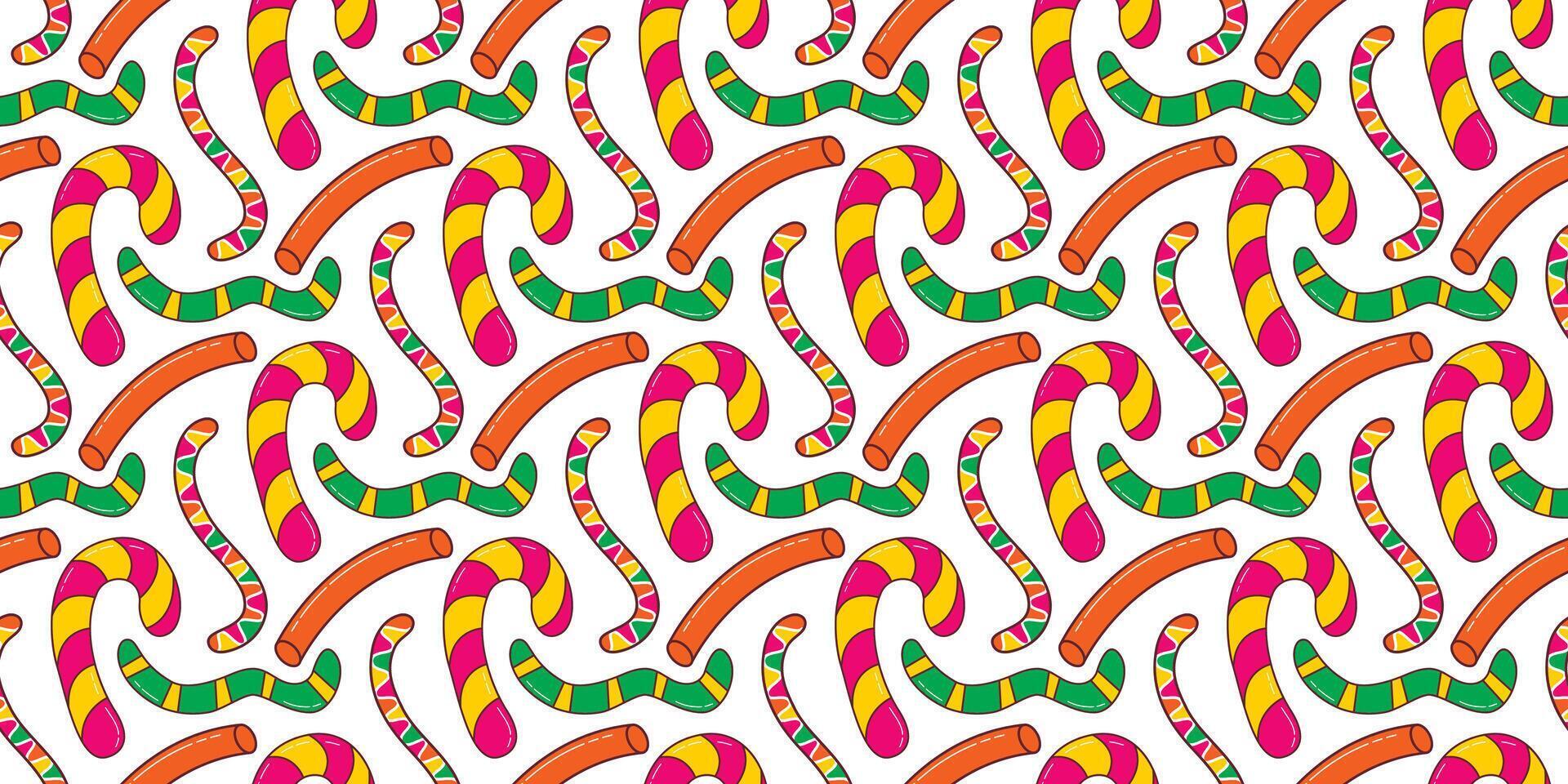 Loose candies and marmalade on white background vector