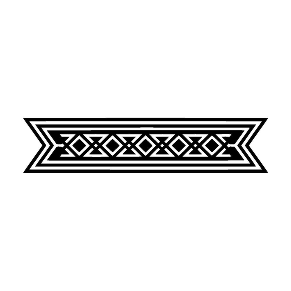 Minimalist Black Geometric Border on White Background. vector