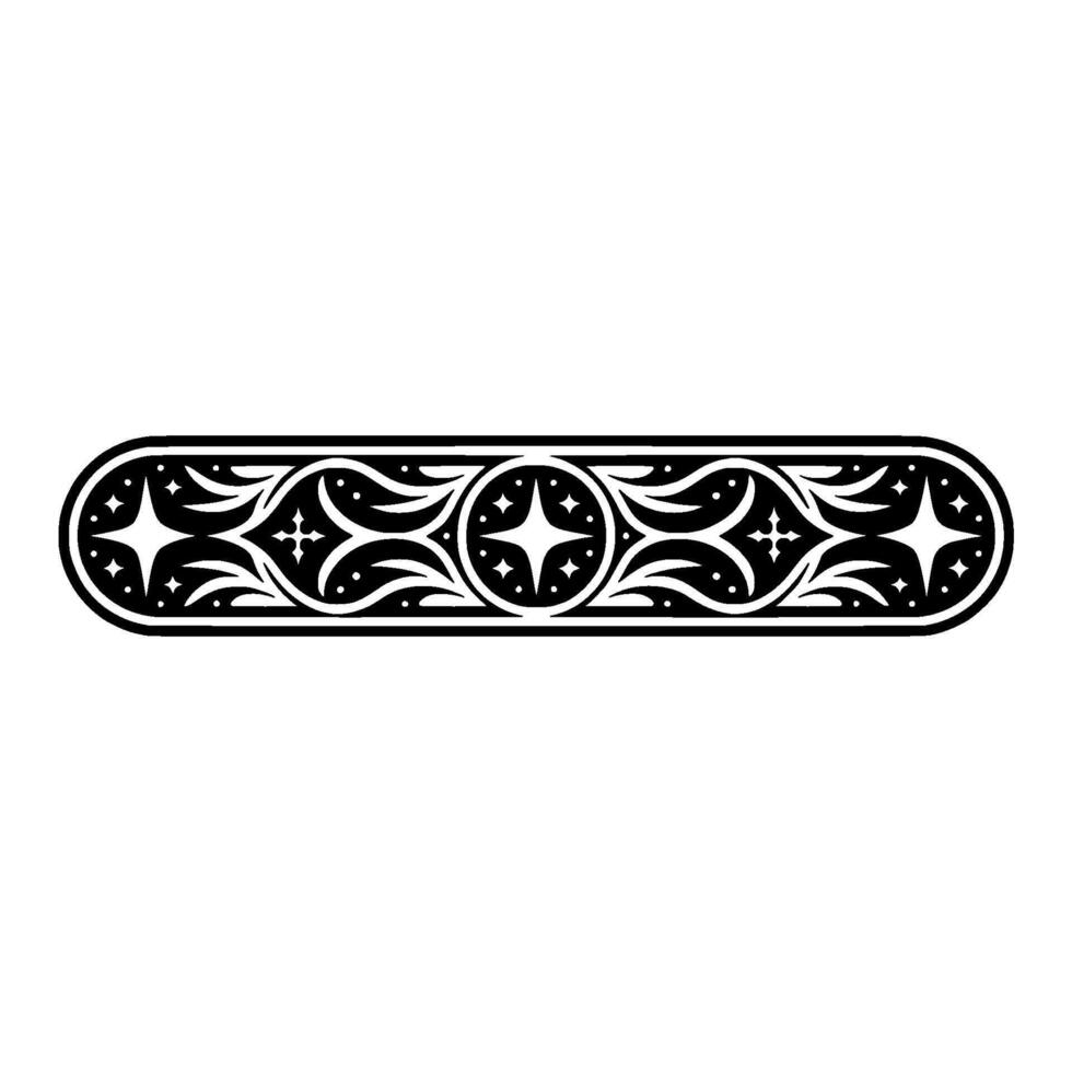 Elegant Black and White Decorative Border for Invitations and Prints. vector