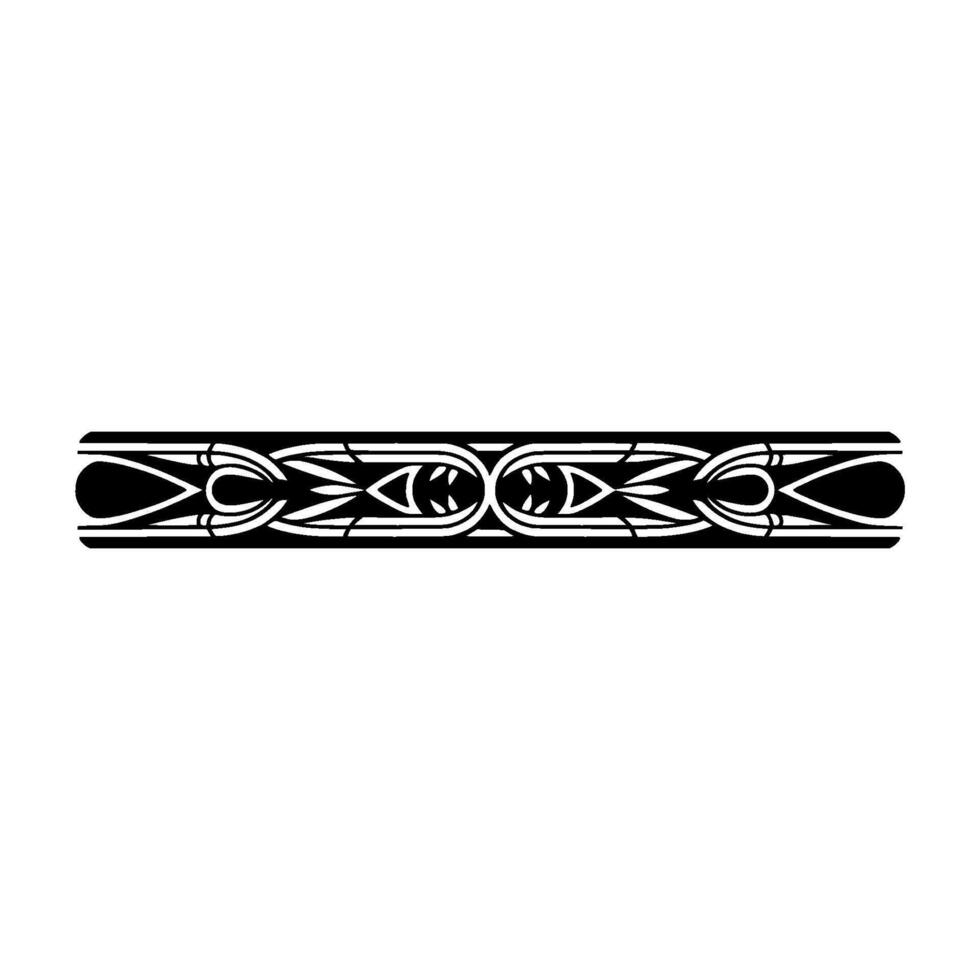Ornamental Black and White Border on Gradient Background. vector