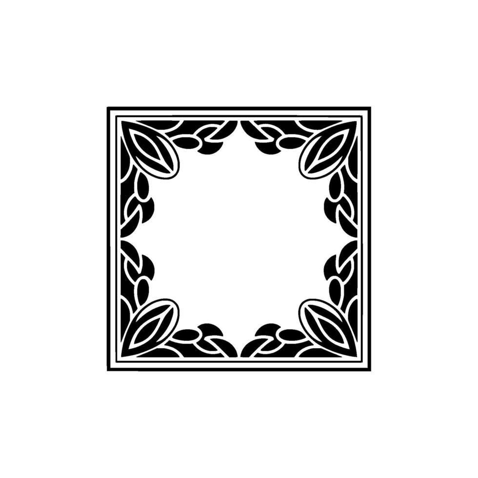 Elegant Decorative Frame in Art Deco Style - Illustration. vector