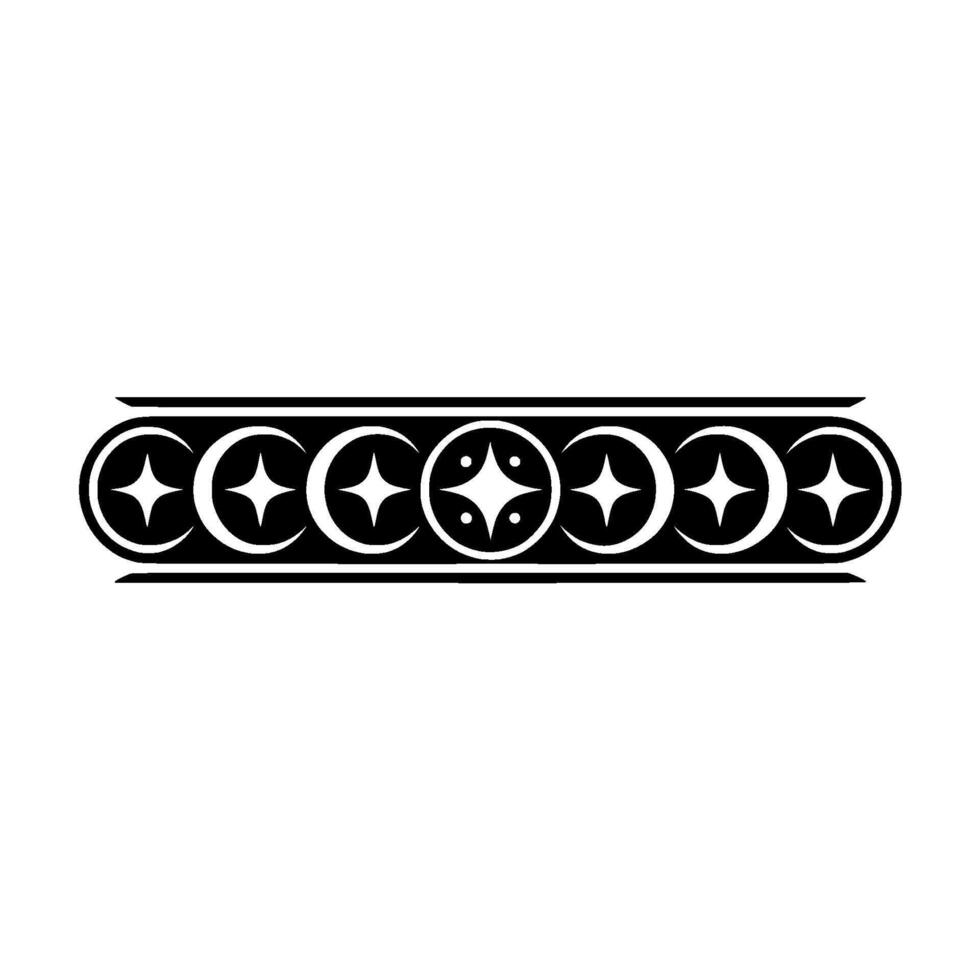 Geometric Celestial Ornament Stars Moons on White. vector