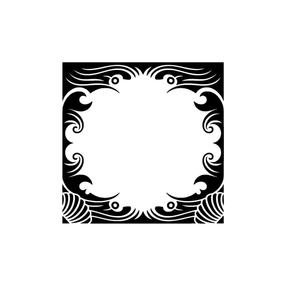 Elegant Black and White Frame on a Neutral Background. vector