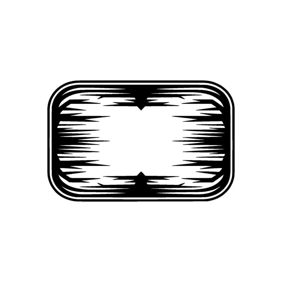 Black and White Ornamental Frame - Abstract. vector