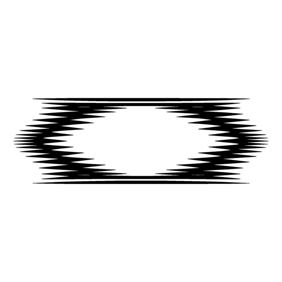 Abstract Geometric Optical Illusion, Black White, Minimalist. vector