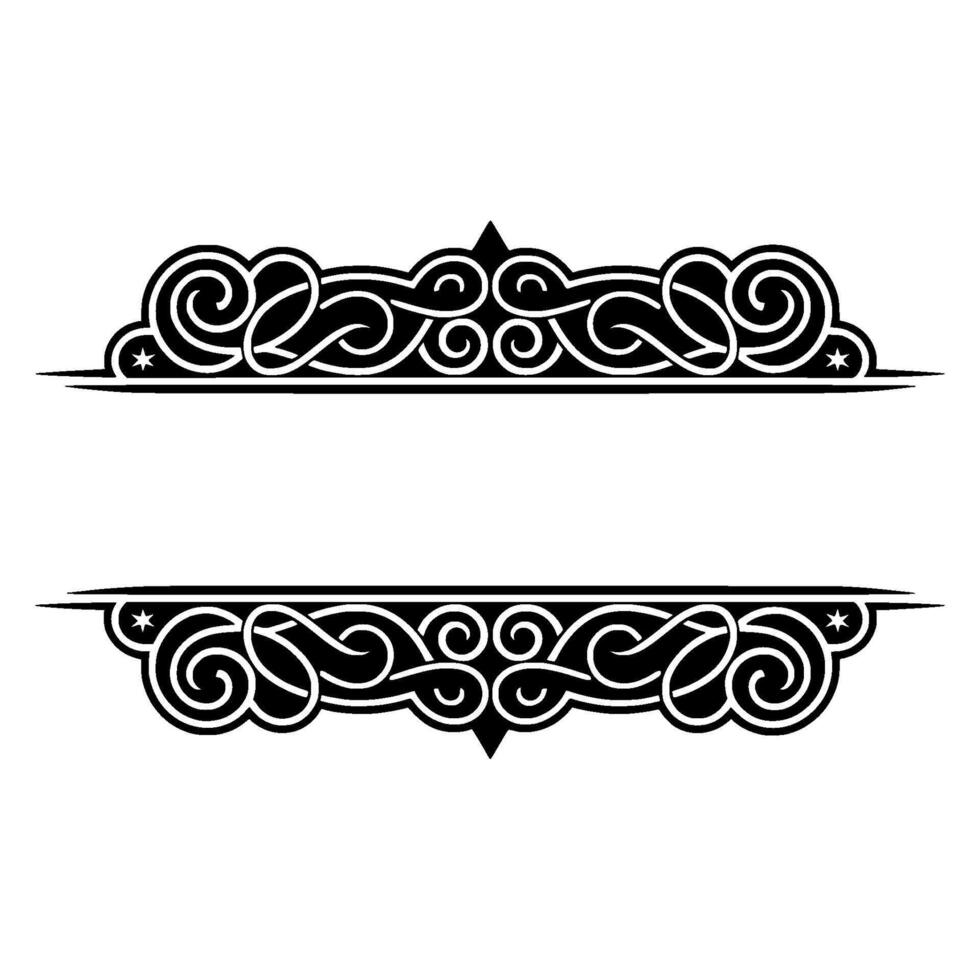 Elegant Celtic Knot Frame - Ornate Border for Text. vector