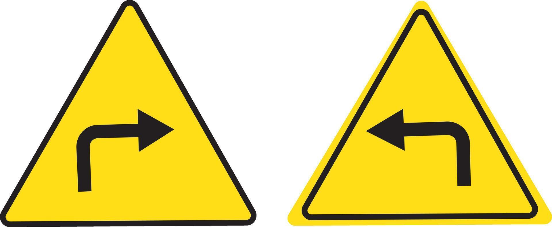 Turn Left Traffic Road Sign, Illustration, no turn right, left, u turn signs, background, image vector