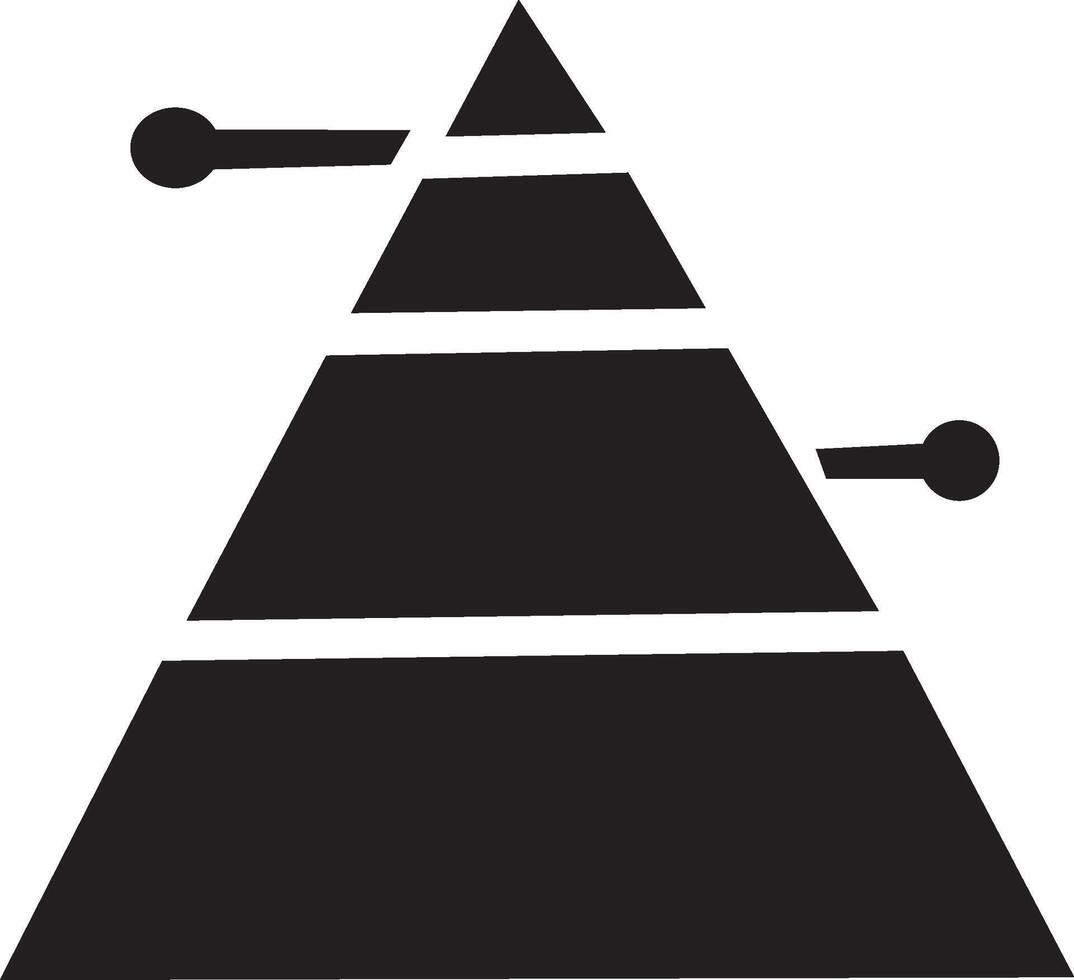Pyramid infographic template. Pyramid Chart icon,Business concept, design for presentation,pyramid analysis report icon illustration, vector
