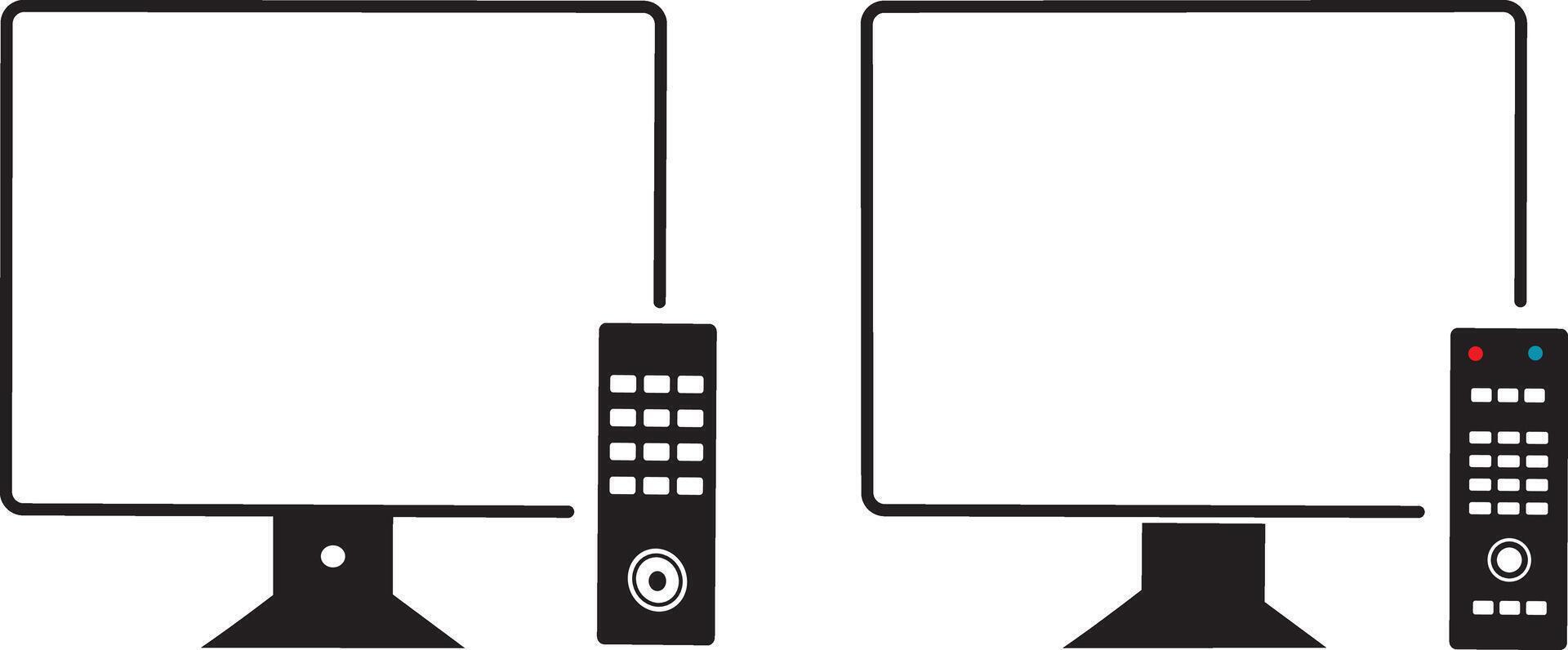 tv remote controller icon. television icon sign .Remote icon in thin outlined.smart tv icon, vector