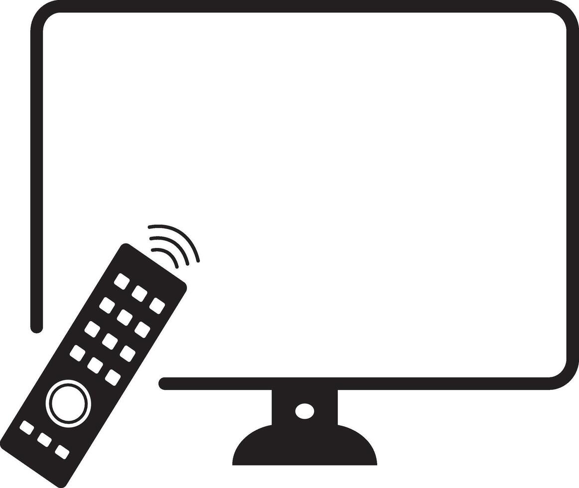 Modern television remote control icon. television icon sign .technology concept. remote Control on White Background vector