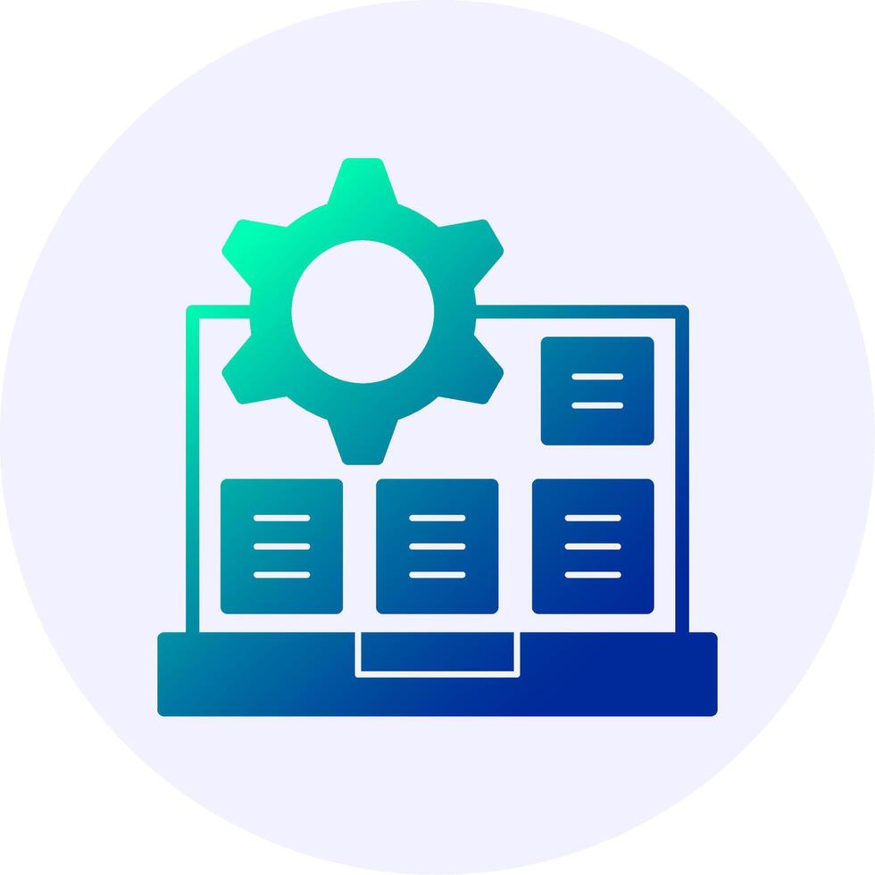 Algorithm Gradient Icon vector