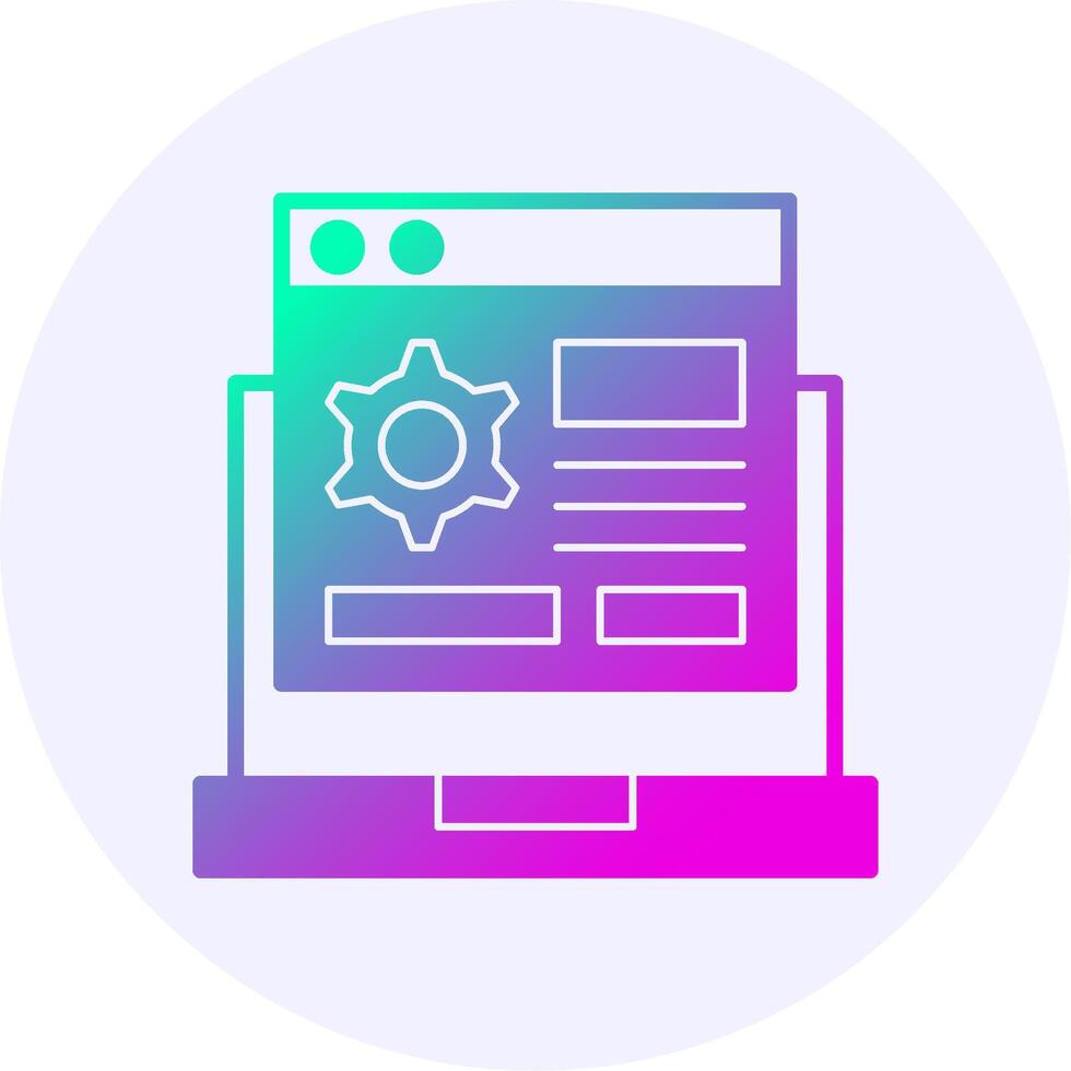 Custom Features Gradient Icon vector