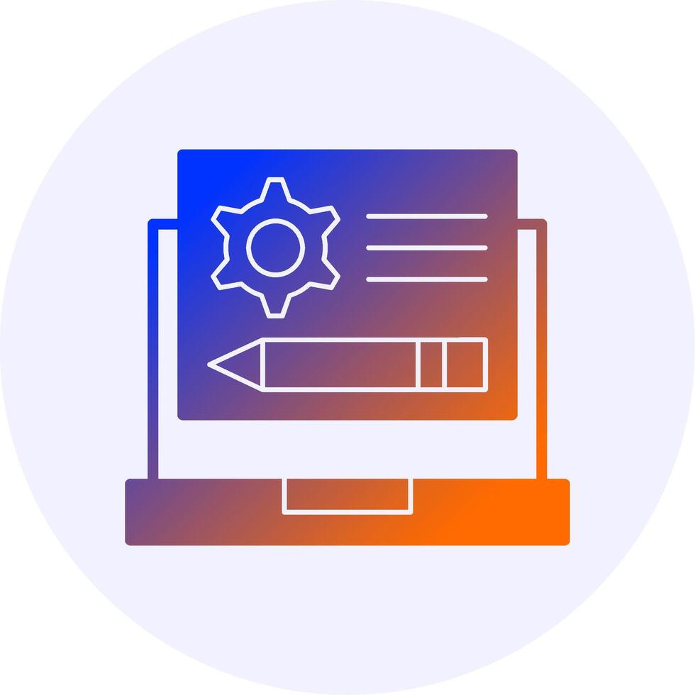 Icons Gradient Icon vector