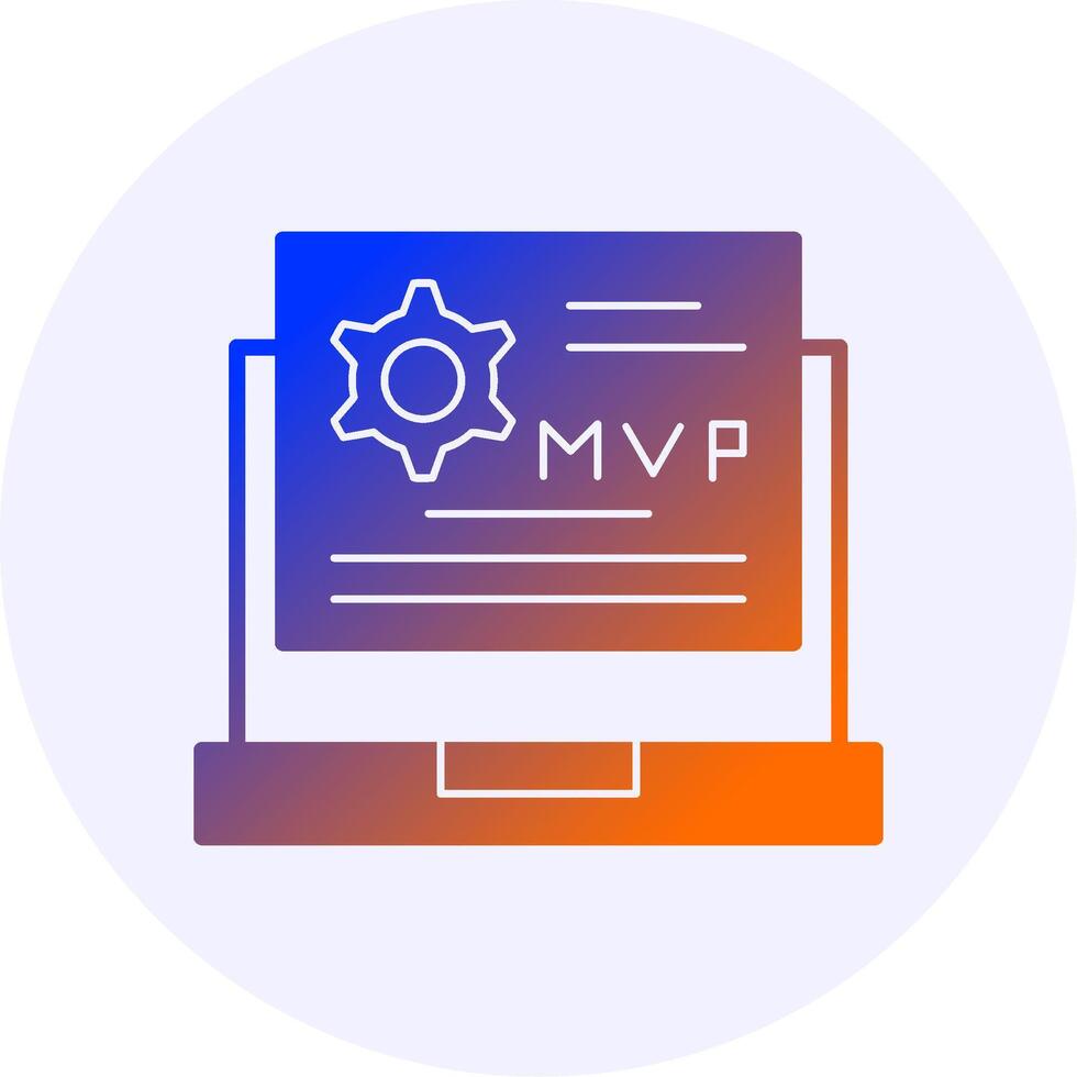 MVP Gradient Icon vector