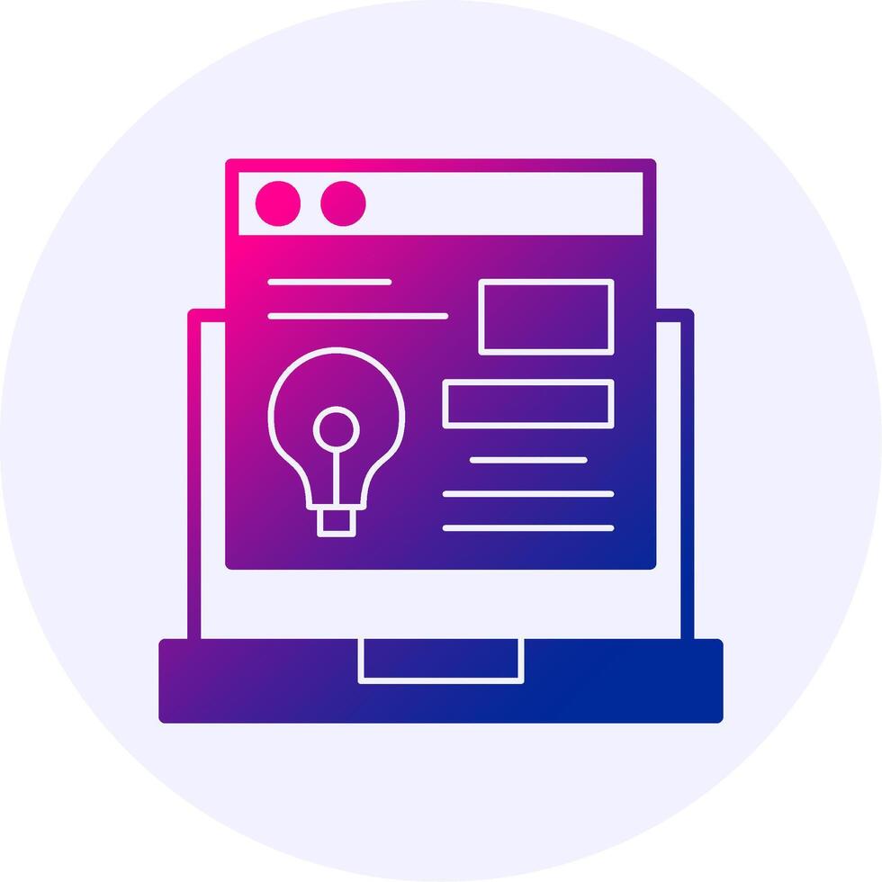 Innovation Gradient Icon vector