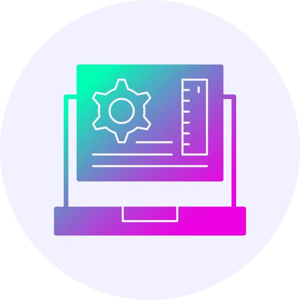 App Development Gradient Icon vector