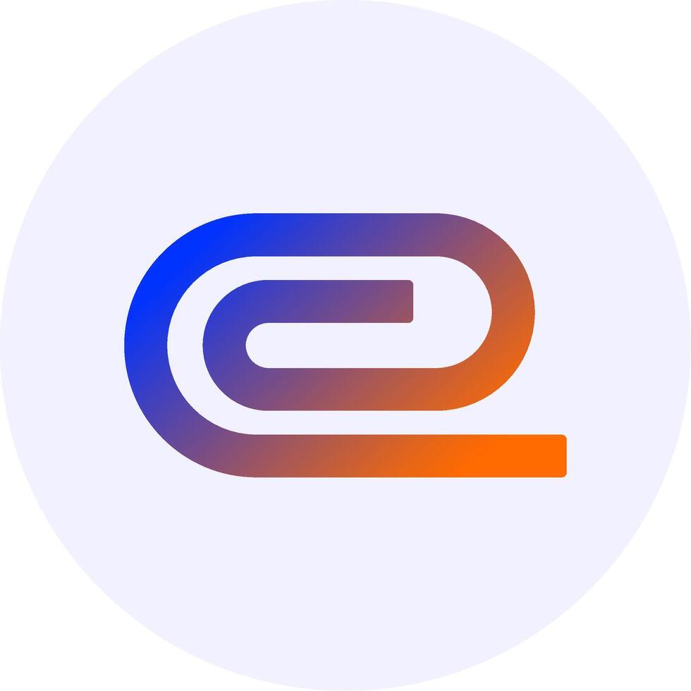 Attach Pin Gradient Circle Icon vector