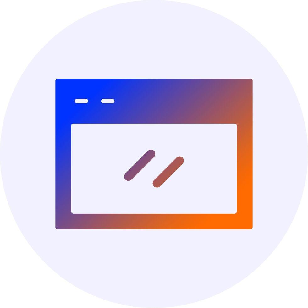 Website Gradient Icon Design vector
