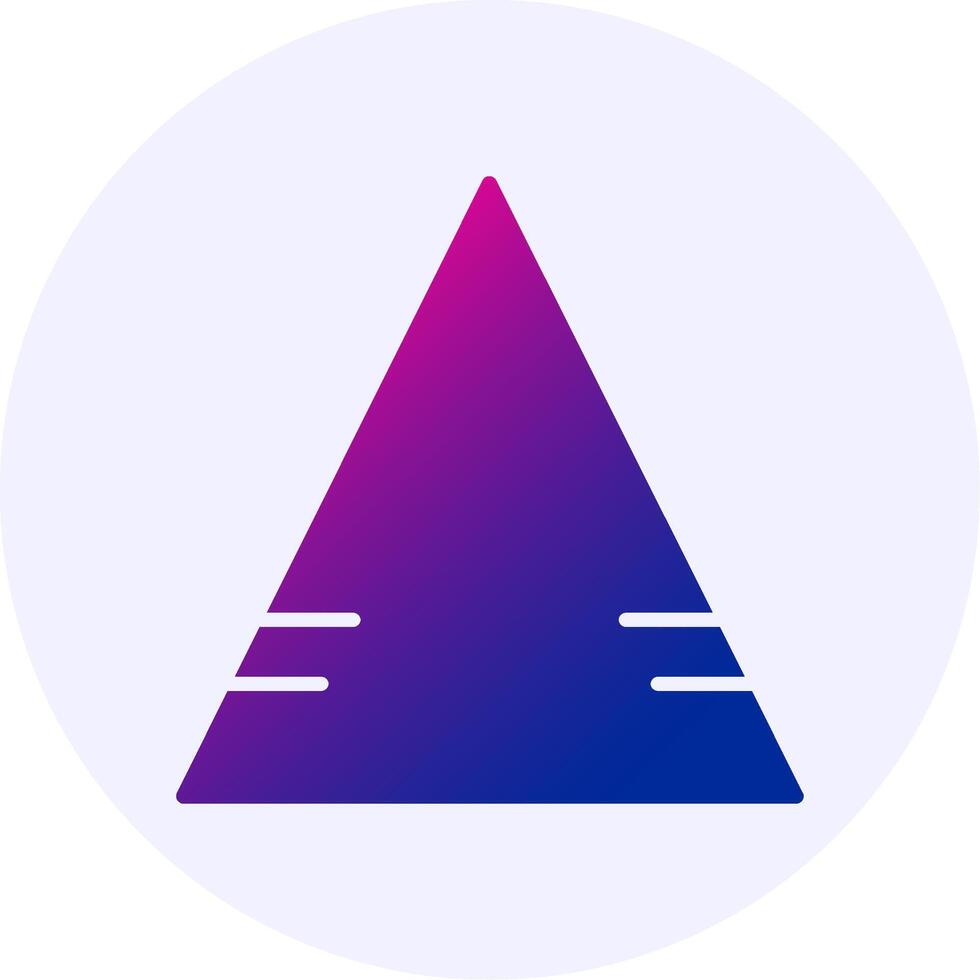 Exclamation mark Gradient Icon Design vector