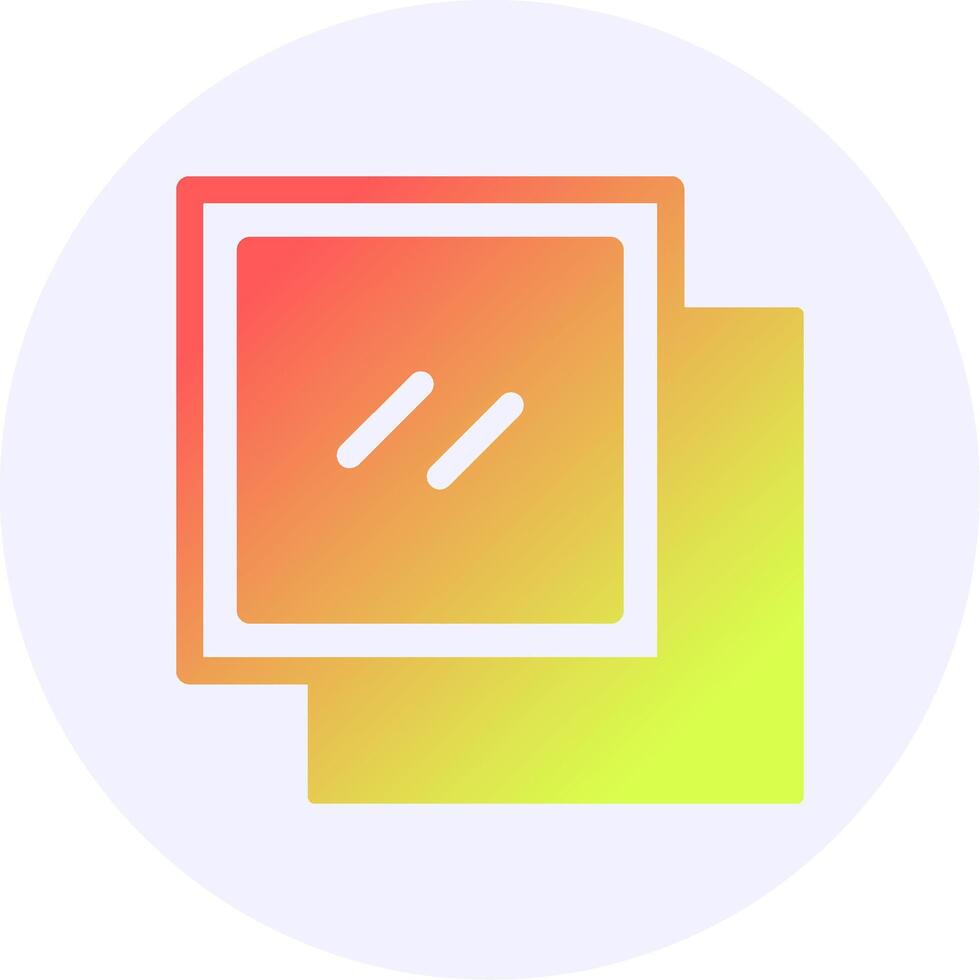 Copy Gradient Circle Icon vector