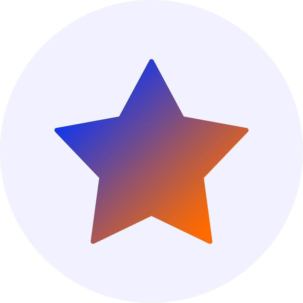 Favourite Gradient Icon Design vector