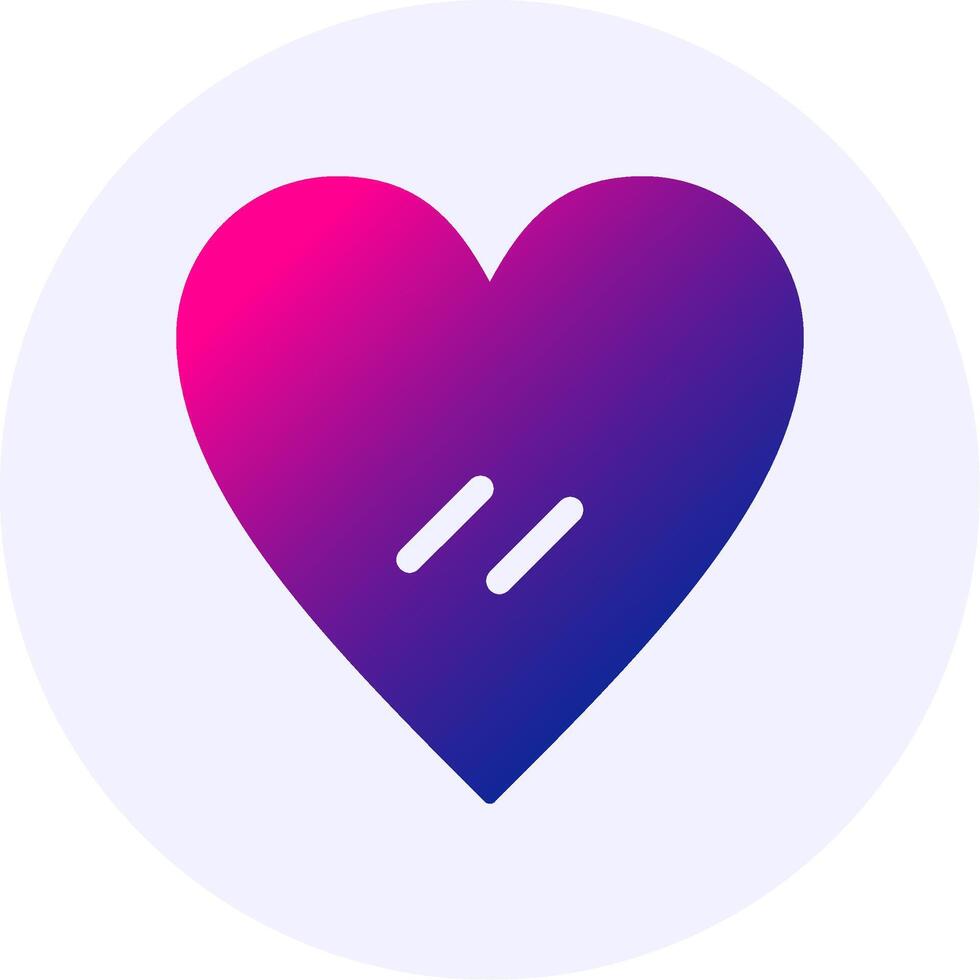 Heart Gradient Icon Design vector