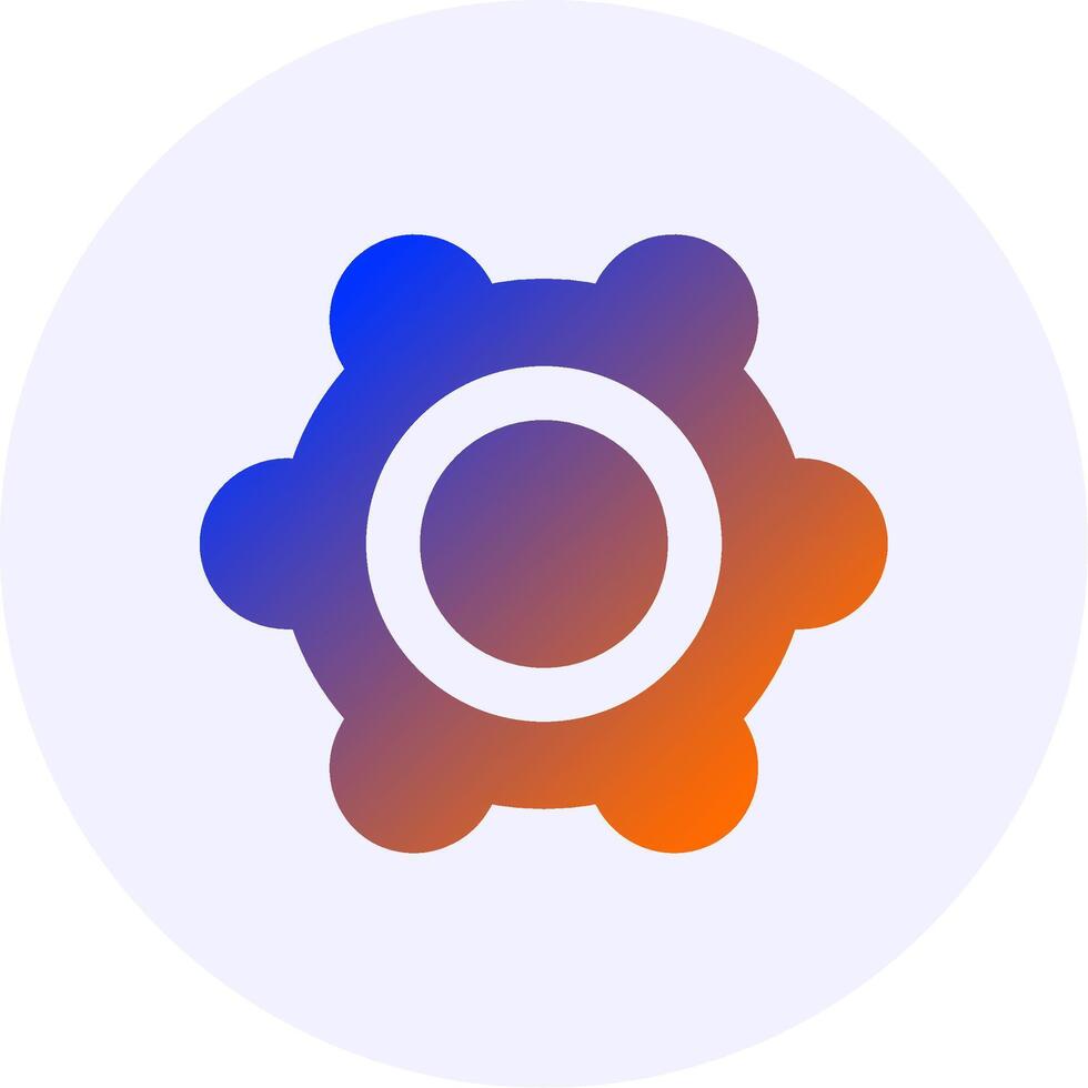 Gear Gradient Icon Design vector