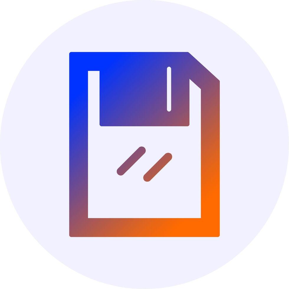 Save Gradient Icon Design vector