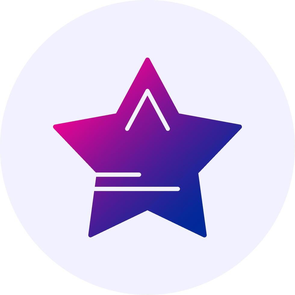 Star Gradient Icon Design vector