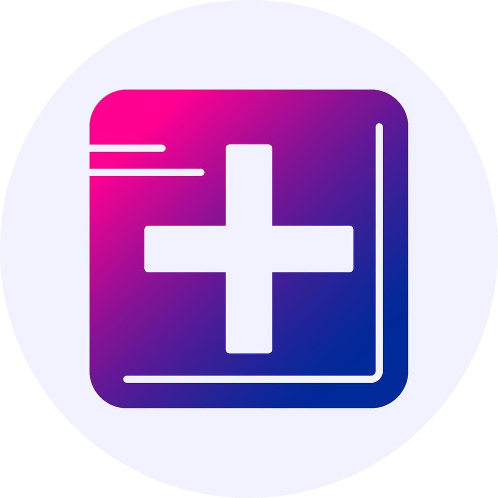 Add Icon Minimal Gradient Style vector