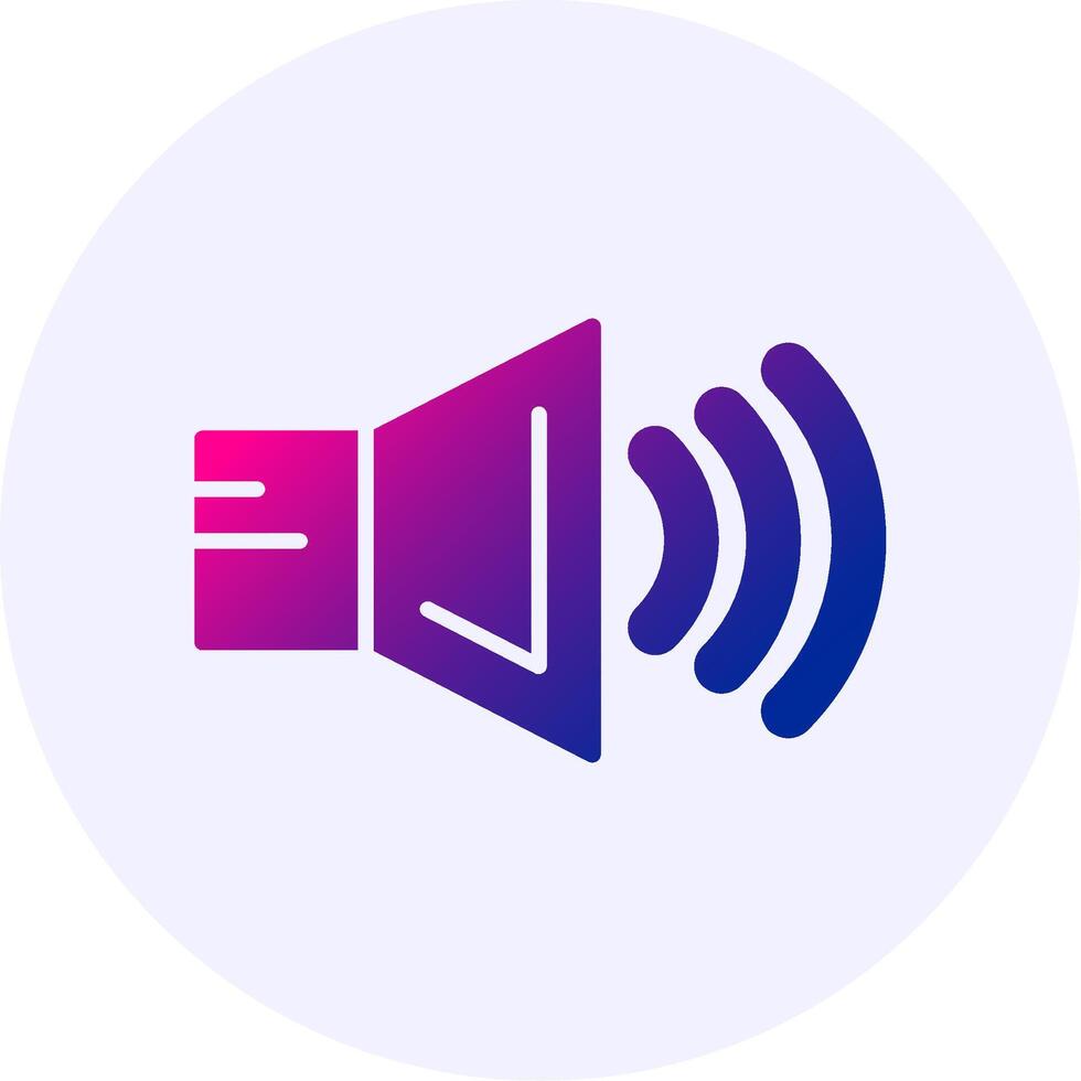 Volume Icon Minimal Gradient Style vector