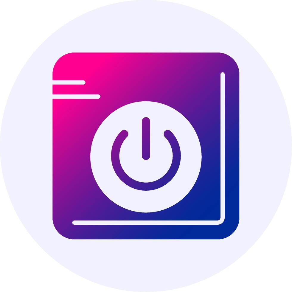 Power Gradient Icon Design vector