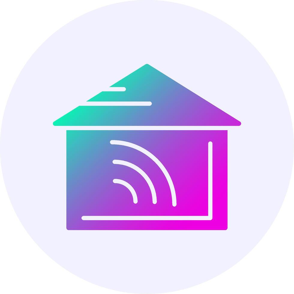Home automation Gradient Icon Design vector