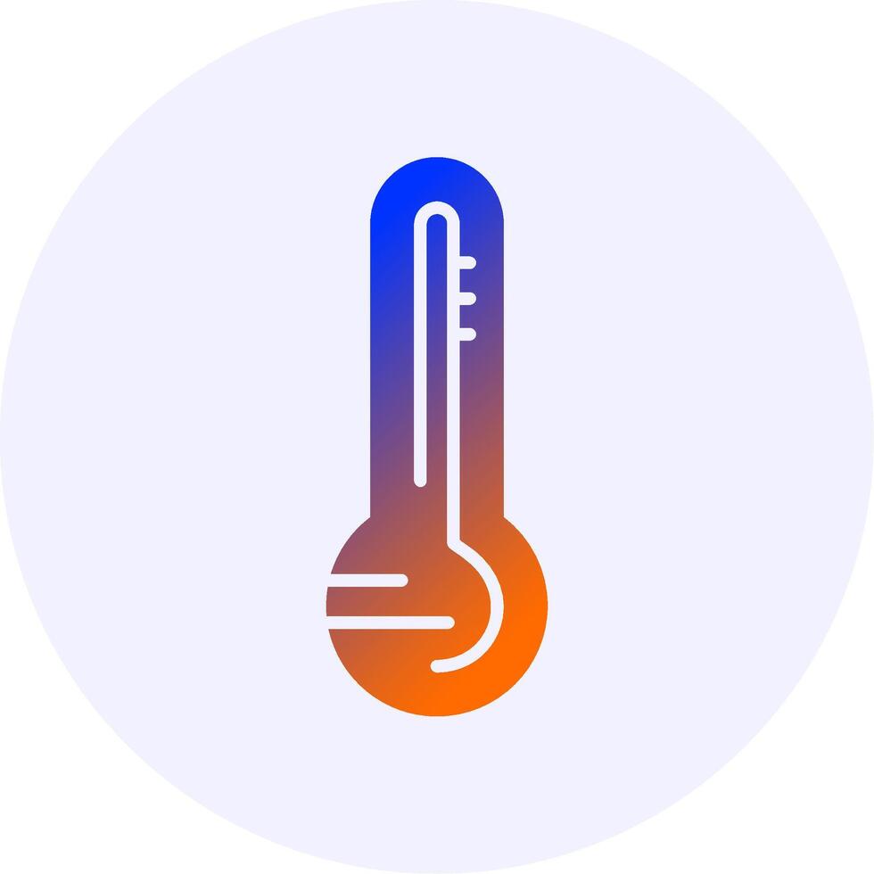 Thermometer Gradient Icon Design vector