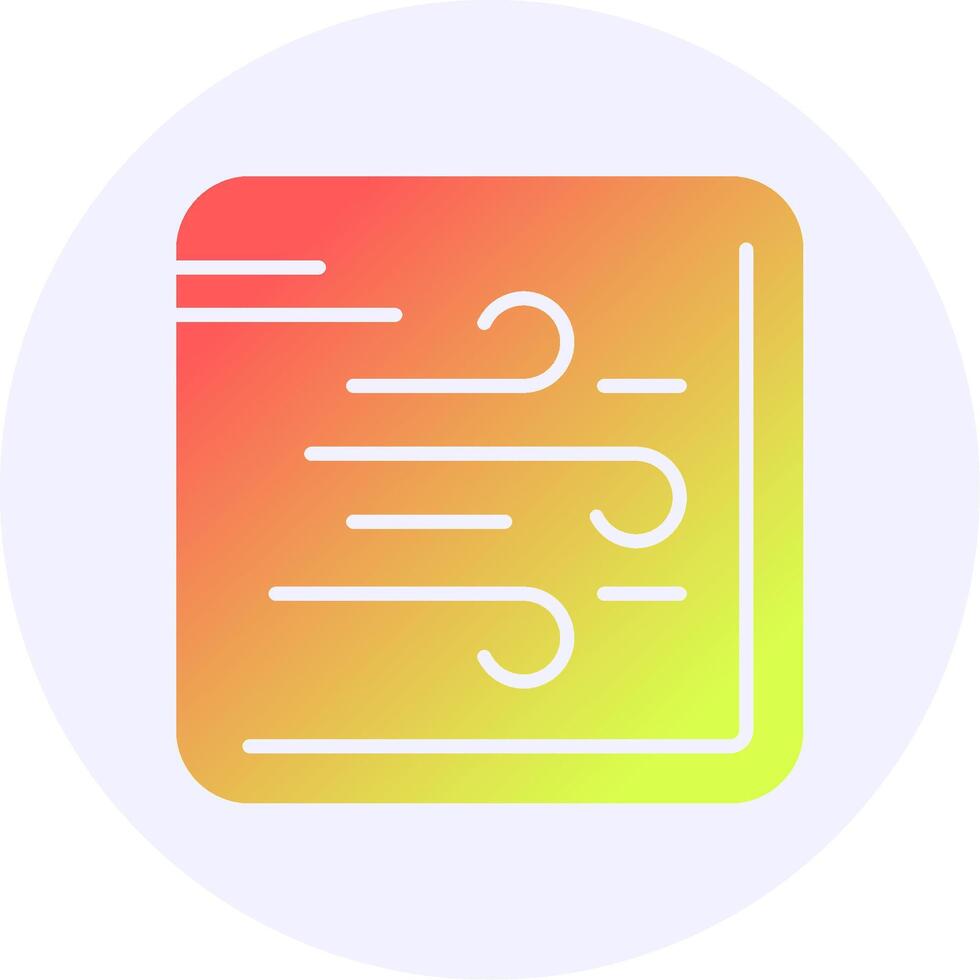 Wind Gradient Icon Design vector