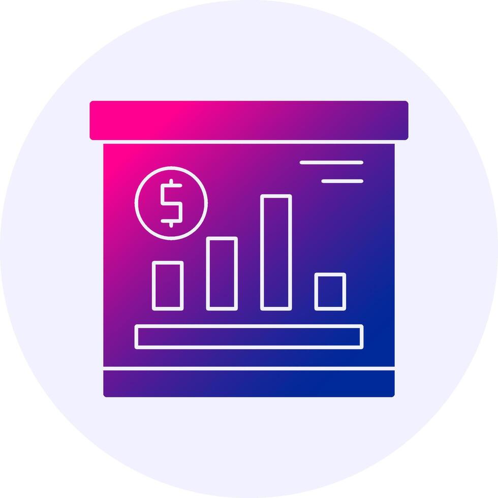 Loss Icon Minimal Gradient Style vector
