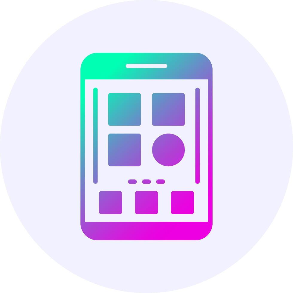 Categories Mobile Interface Icon Minimal Gradient Style vector