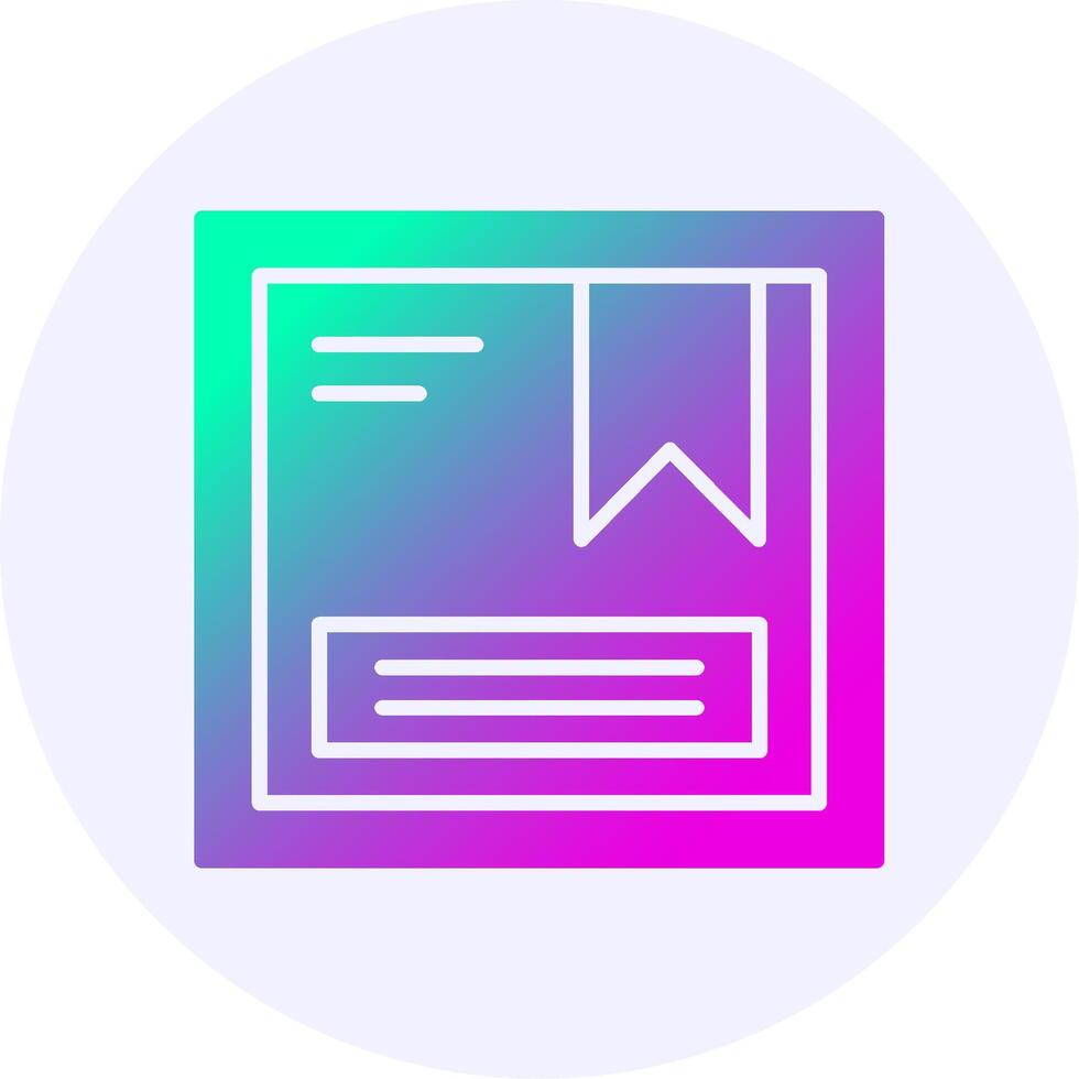 Package Icon Minimal Gradient Style vector