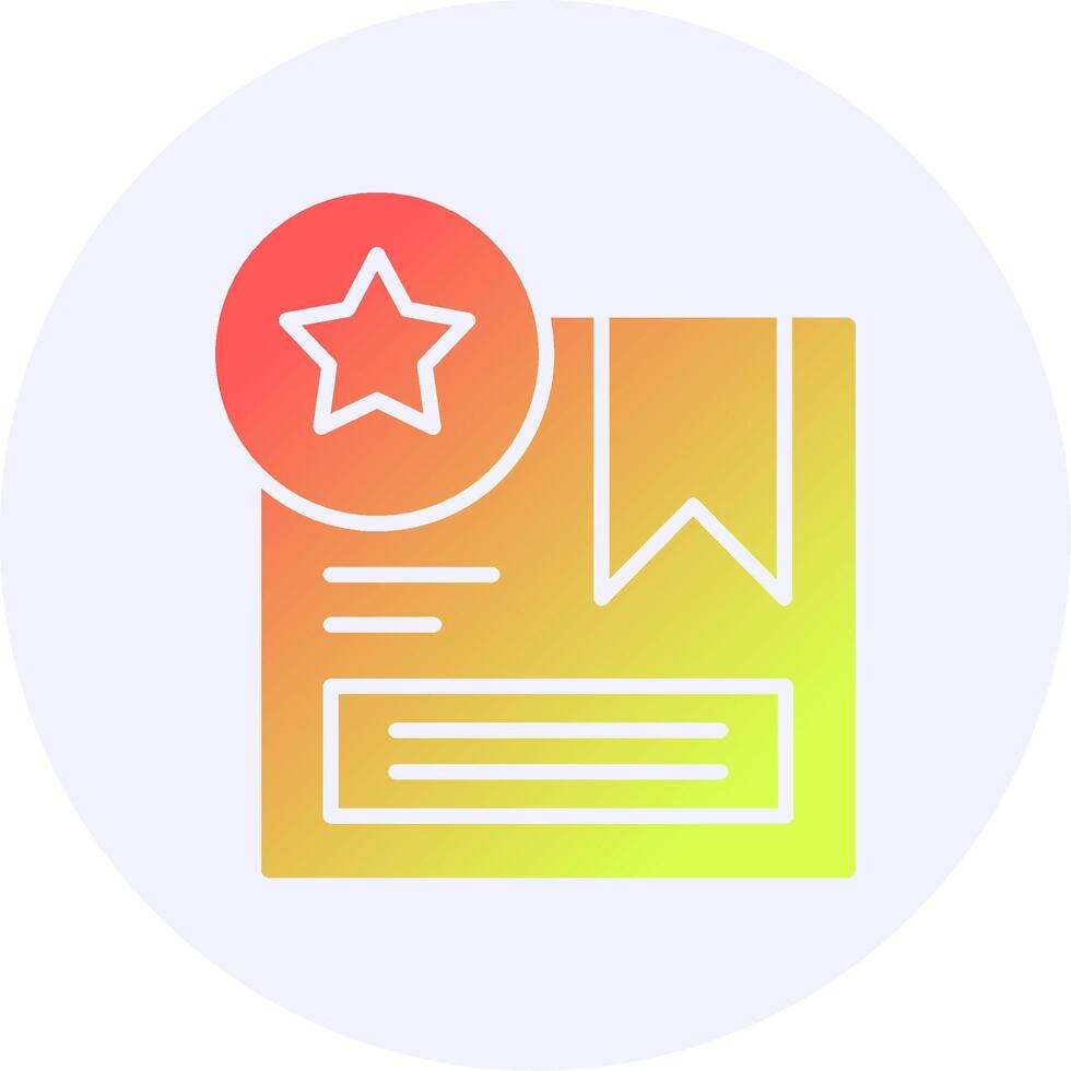 Product Review Icon Minimal Gradient Style vector