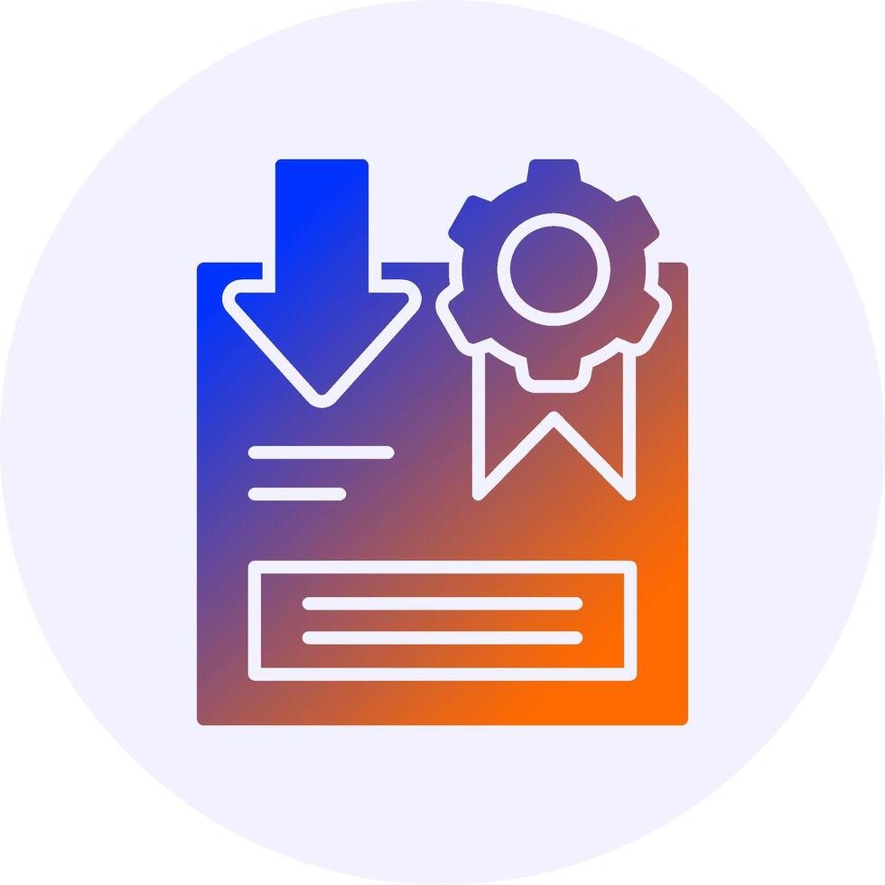 Return Policy Icon Minimal Gradient Style vector