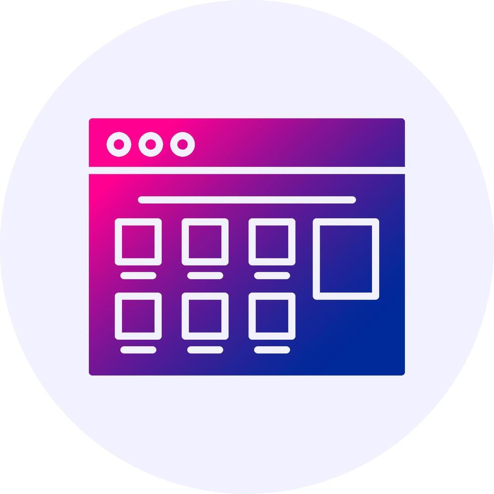 E-commerce Website Icon Minimal Gradient Style vector