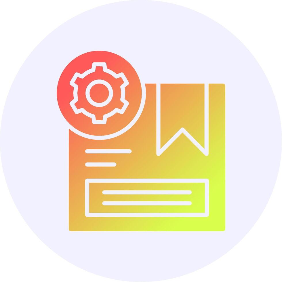 Product Customization Icon Minimal Gradient Style vector