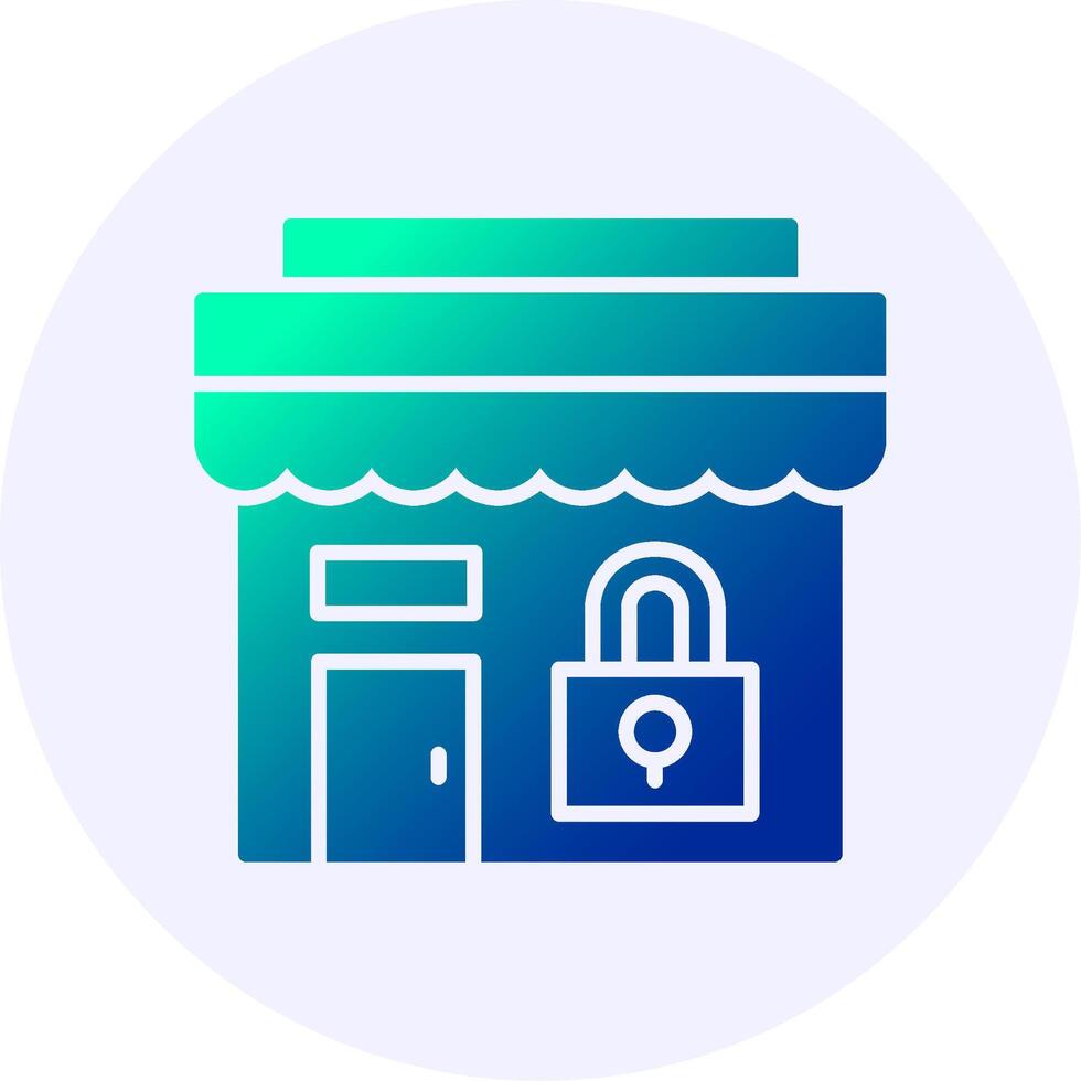 Shop the Look Icon Minimal Gradient Style vector