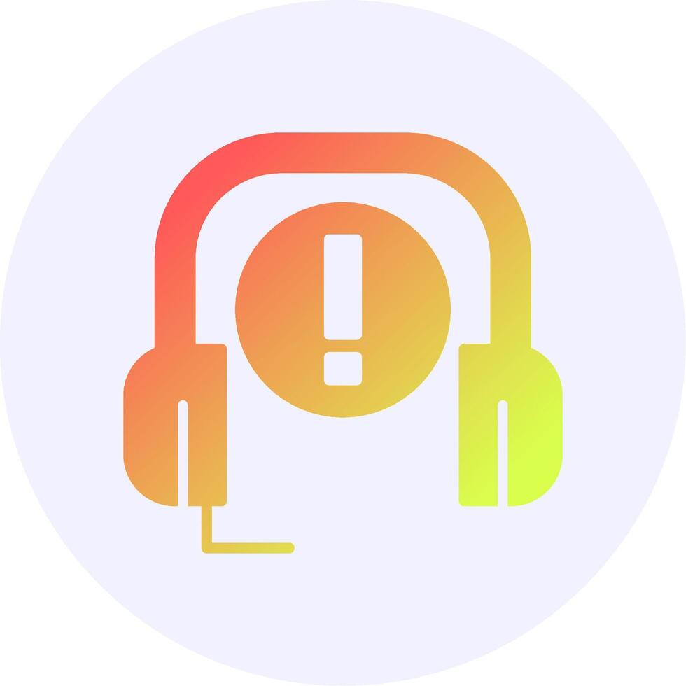 Customer service Icon Minimal Gradient Style Design vector