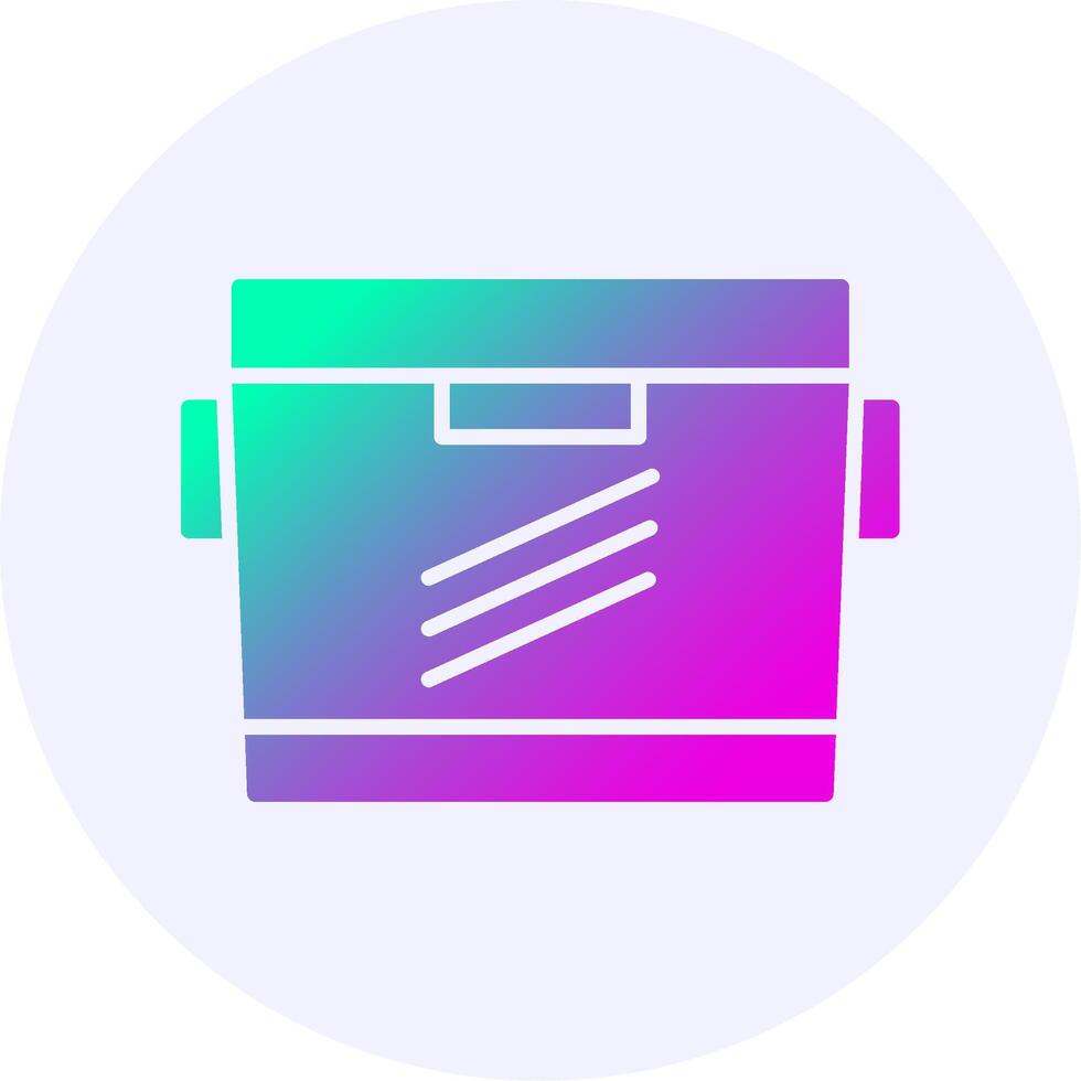 Cooler Icon Minimal Gradient Style vector