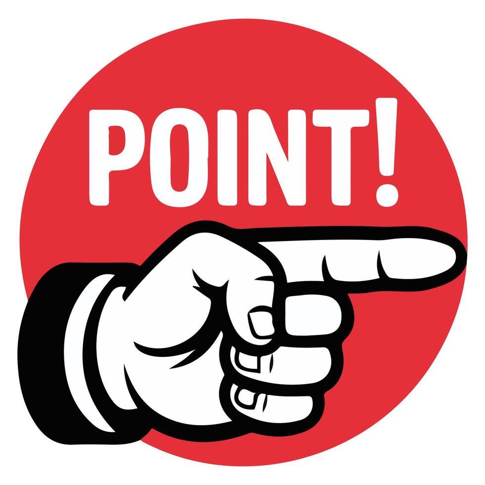 hand selecting crucial information points isolated illustration on white background vector
