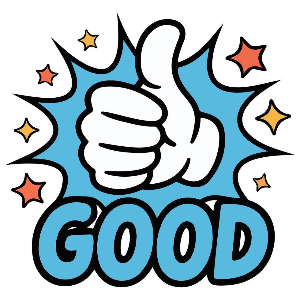 positive feedback symbols like okay nice and understood isolated illustration vector