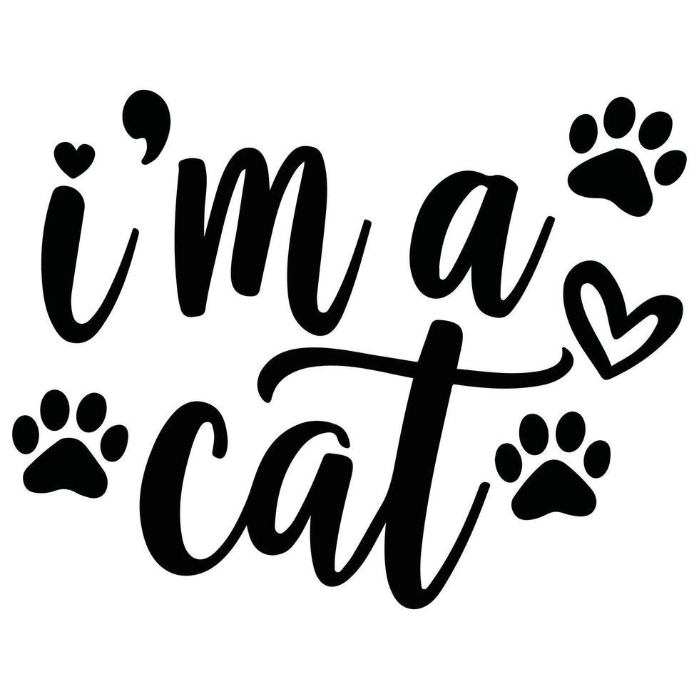 cat claw design tshirts isolated illustration on white vector