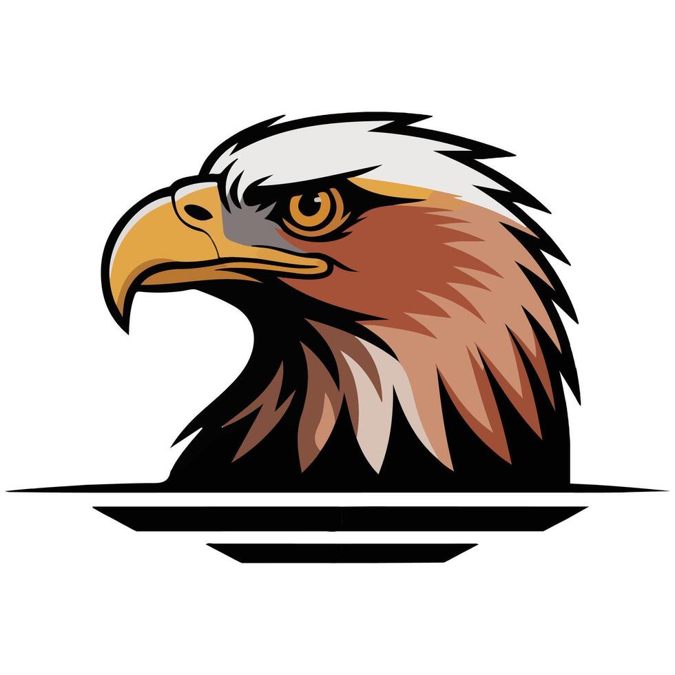 golden eagle clip art isolated on white background vector